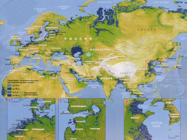 Прогноз затопления от таяния ледников
